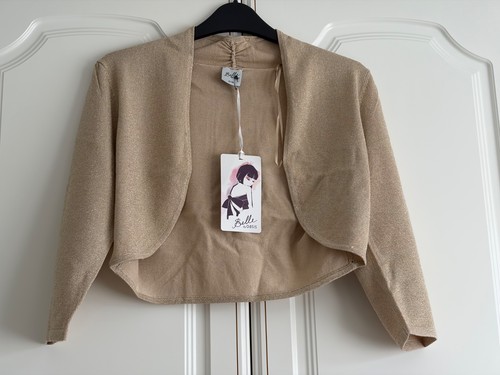 Oasis gold sparkly bolero top - oasis,