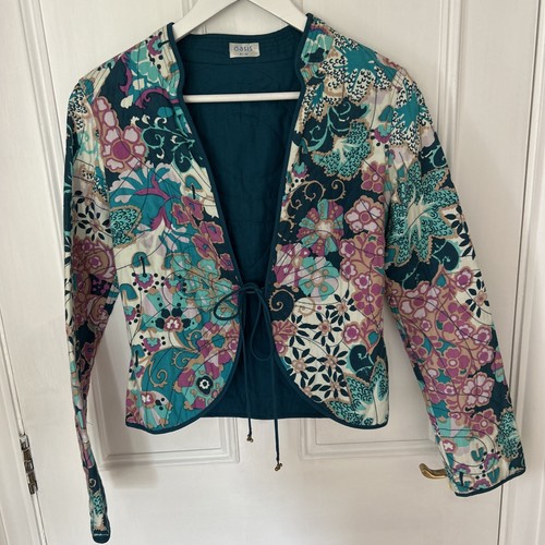 Oasis floral green - floral, green/pink/white